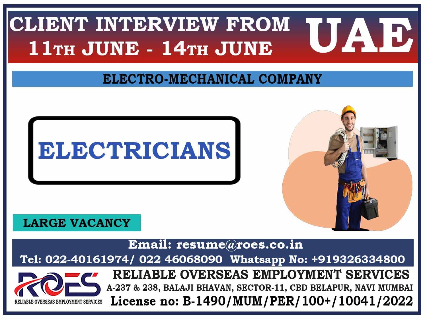 Electrician job